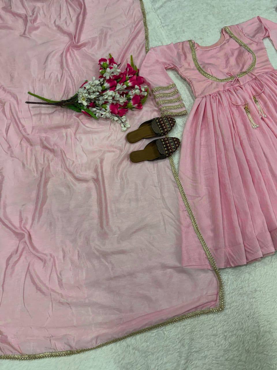 The Sovereign Rosewater Flared Anarkali